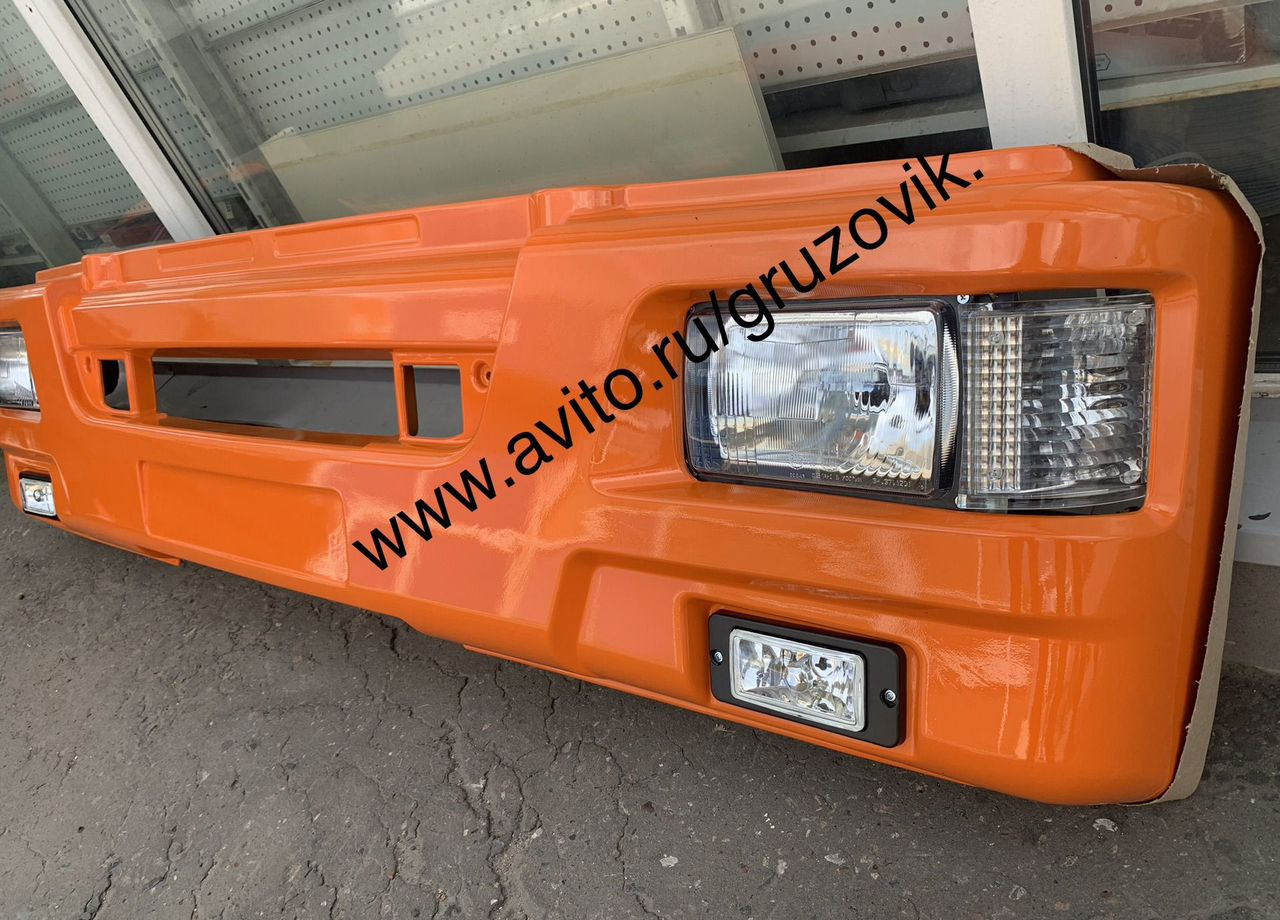 KAMAZ Бампер Камаз в сборе оранжевый с фарами - Бампер для Грузовиков: фото 1