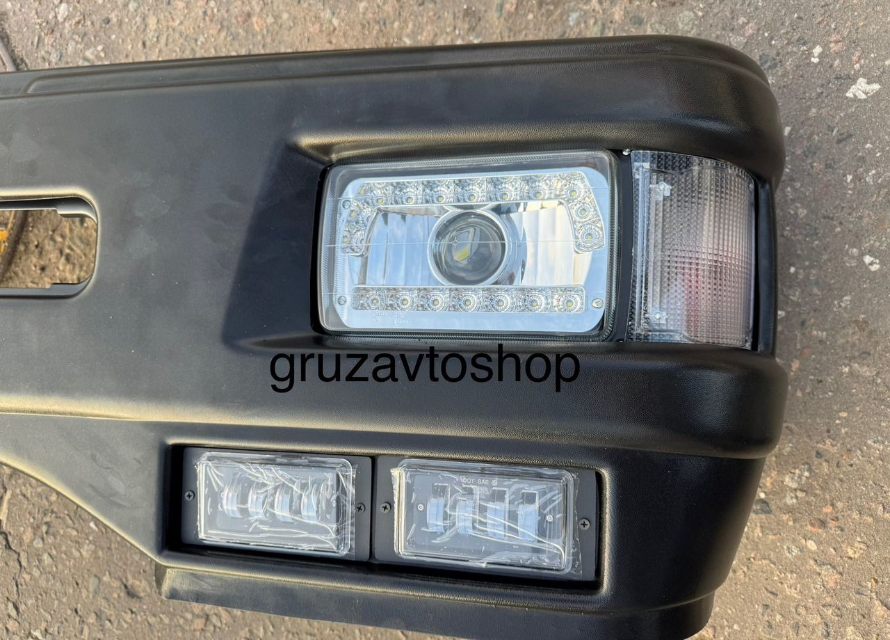 Новый Бампер для Грузовиков KAMAZ Бампер на камаз 65115 в сборе с фарами с птф LED: фото 7