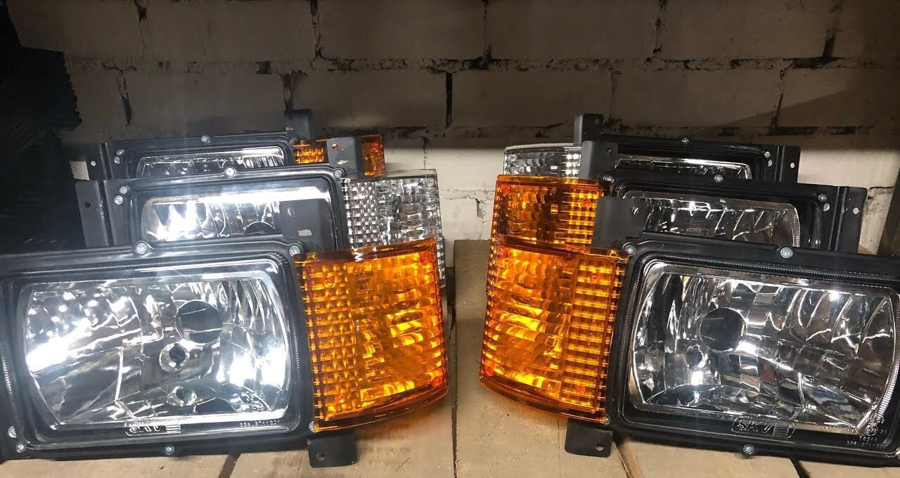 KAMAZ Блок фар камаз 6520 6511 (рестайлинг) (к-т 2.шт) - Передняя фара для Грузовиков: фото 1