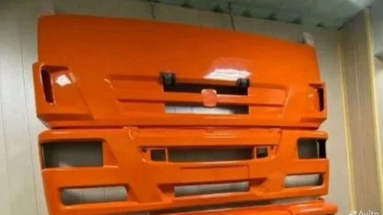 KAMAZ Капoт бaмпeр на камаз 6520 на кабина pеcтайлинг - Бампер для Грузовиков: фото 1