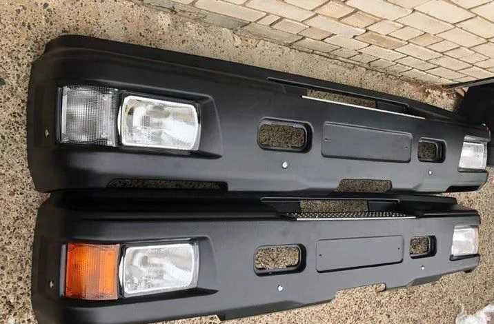 KAMAZ Облицовка буфера камаз-65115 (черный), Бампер - Бампер для Грузовиков: фото 1