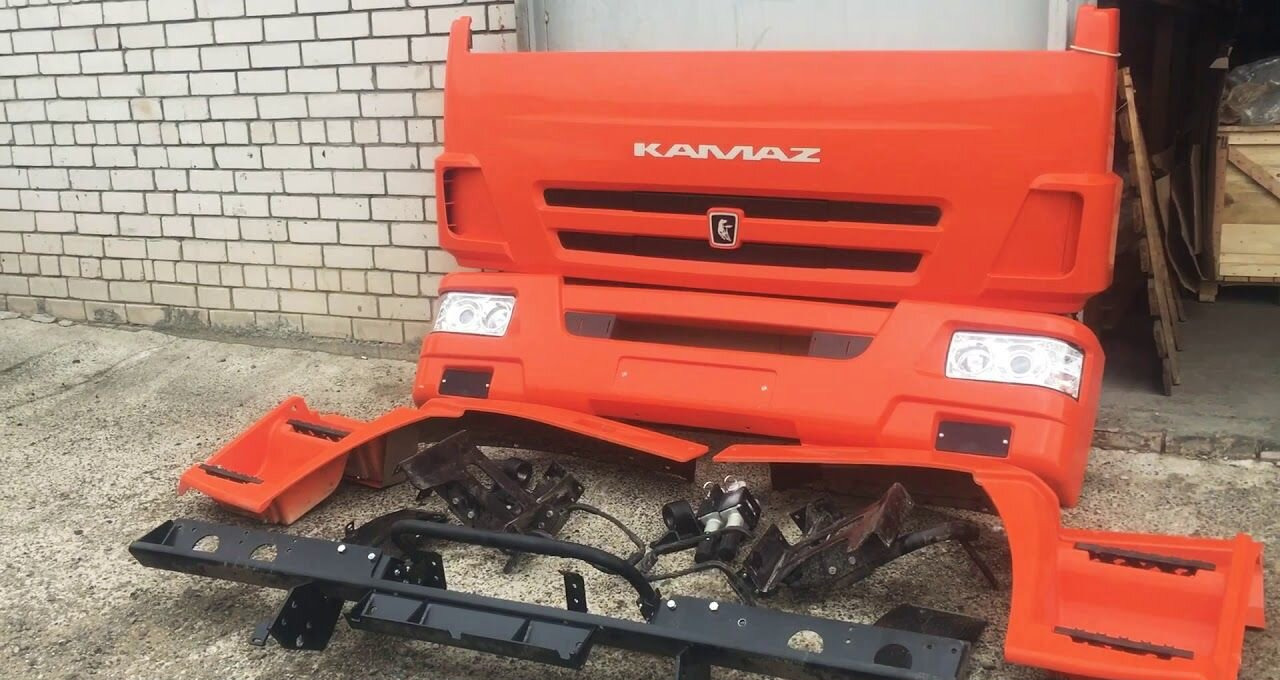 KAMAZ Обвес на Камаз рестайлинговый в сборе - Капот для Грузовиков: фото 1