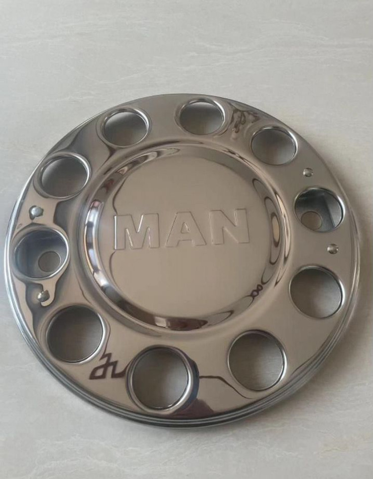 Колпаки колесные 22,5" передние хром MAN к-т 2 шт - Колесный диск для Грузовиков: фото 1 Колпаки колесные 22,5" передние хром MAN к-т 2 шт - Колесный диск для Грузовиков: фото 1