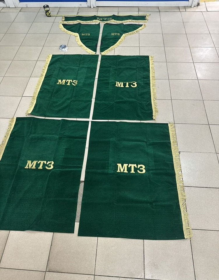 Новый Кабина и интерьер для Грузовиков Комплект штор мтз (7 предметов) ткань велюр: фото 8