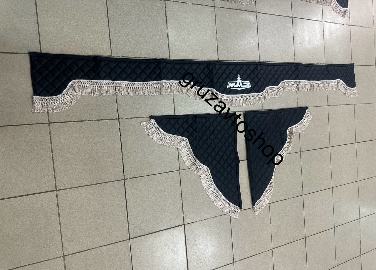 Ламбрикен двухсторонний + боковушка экокожа маз - Кабина и интерьер для Грузовиков: фото 1