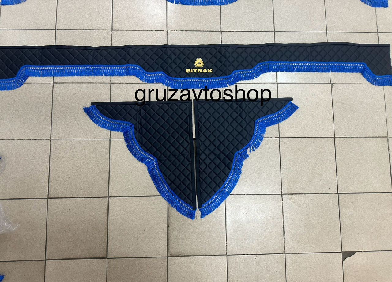 Ламбрикен двухсторонний + боковушка sitrak экокожа - Кабина и интерьер для Грузовиков: фото 4 Ламбрикен двухсторонний + боковушка sitrak экокожа - Кабина и интерьер для Грузовиков: фото 4