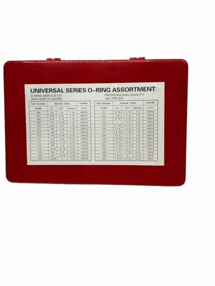 Набор резиновых уплотнительных колец 382 шт - Универсальная запчасть для Грузовиков: фото 4 Набор резиновых уплотнительных колец 382 шт - Универсальная запчасть для Грузовиков: фото 4