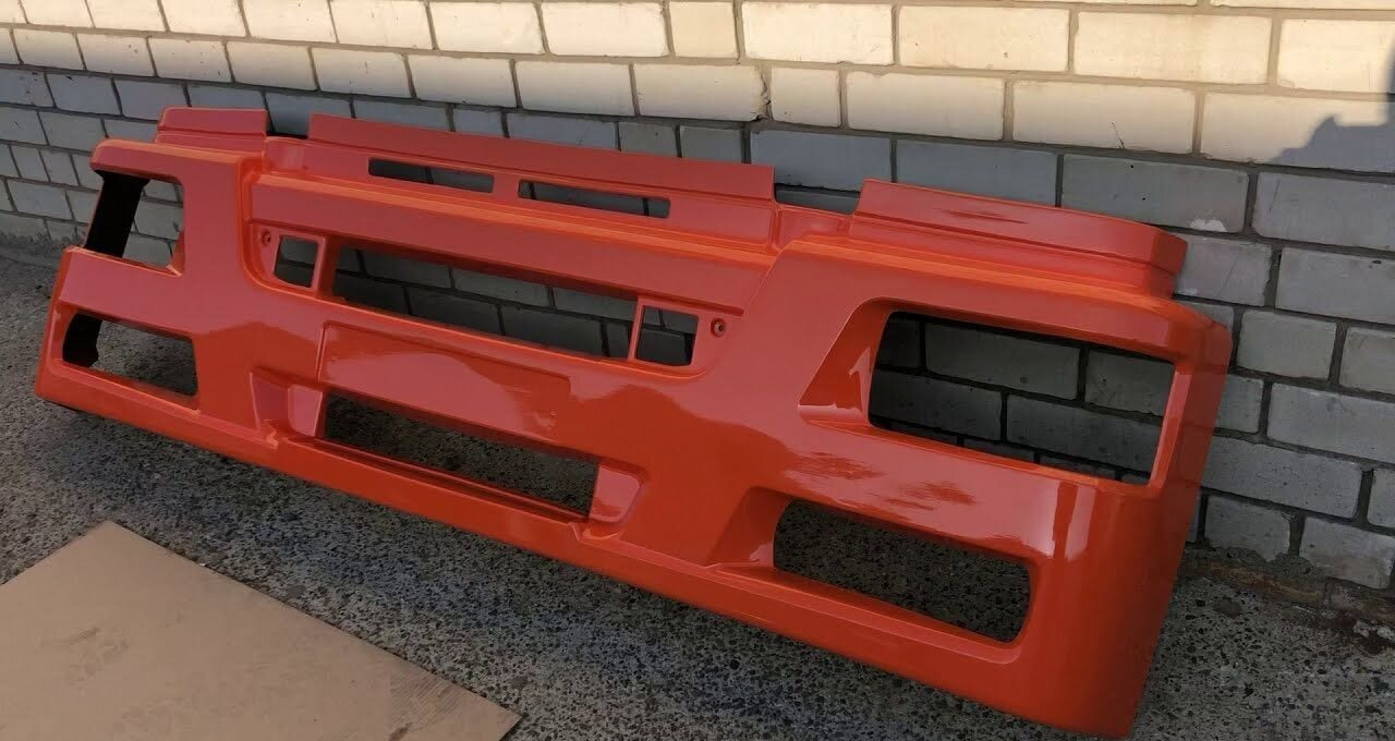 Пластэк Бампер на евро камаз 6520 Рестайлинг - Бампер для Грузовиков: фото 1