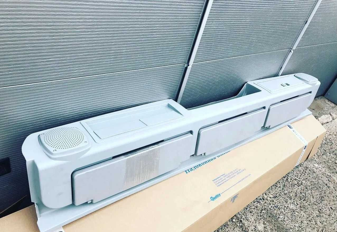 Полка камаз надоконная с козырьками технотрон - Кабина и интерьер для Грузовиков: фото 1 Полка камаз надоконная с козырьками технотрон - Кабина и интерьер для Грузовиков: фото 1