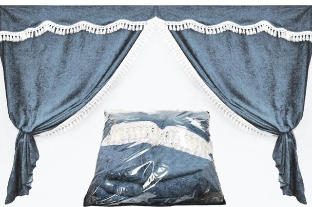 Шторы на спальник, низкая кабина (220*120) 2.шт - Кабина и интерьер для Грузовиков: фото 1 Шторы на спальник, низкая кабина (220*120) 2.шт - Кабина и интерьер для Грузовиков: фото 1