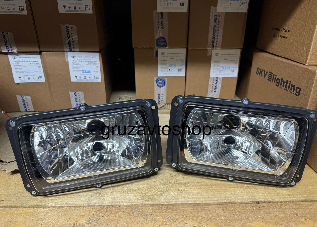 ТехАвтоСвет Фара маз, камаз, супер маз, (гладкое стекло) 2 шт - Передняя фара для Грузовиков: фото 2 ТехАвтоСвет Фара маз, камаз, супер маз, (гладкое стекло) 2 шт - Передняя фара для Грузовиков: фото 2