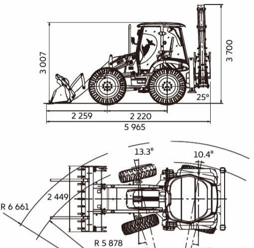 Новый Экскаватор-погрузчик Lonking 84C: фото 9