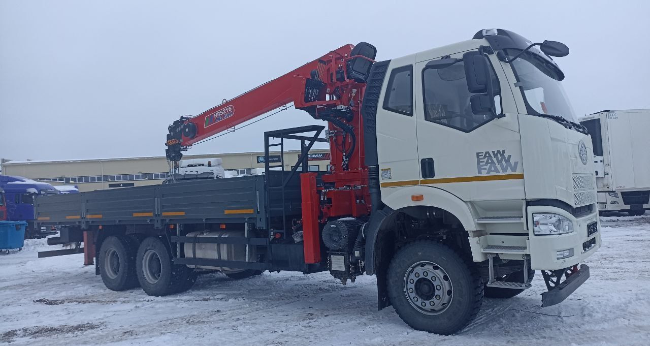 Бортовой грузовик FAW J6P CA3250 6х4 с КМУ Horyong 216 2025 - Грузовик бортовой/ Платформа, Автоманипулятор: фото 3 Бортовой грузовик FAW J6P CA3250 6х4 с КМУ Horyong 216 2025 - Грузовик бортовой/ Платформа, Автоманипулятор: фото 3