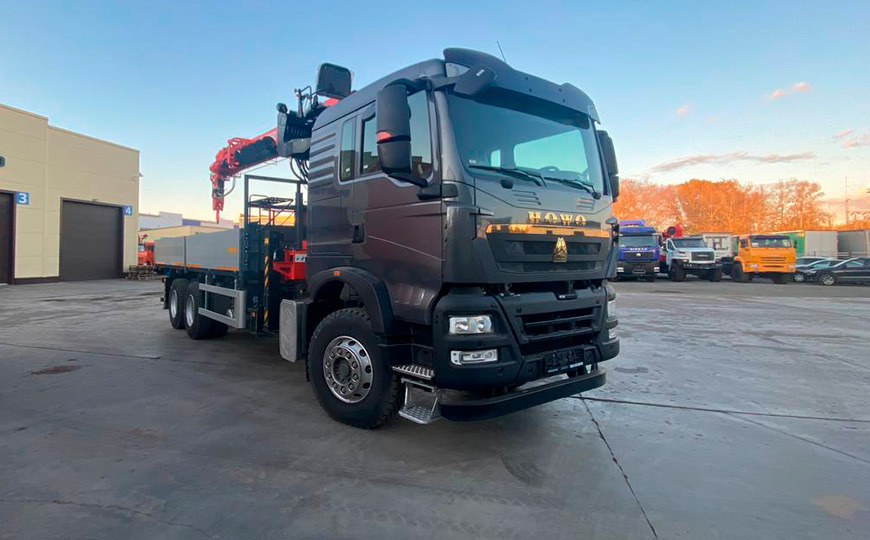 Бортовой грузовик HOWO T5G с КМУ RUSMAN KS2306, 2025 - Бортовой грузовик/ Платформа, Автоманипулятор: фото 1 Бортовой грузовик HOWO T5G с КМУ RUSMAN KS2306, 2025 - Бортовой грузовик/ Платформа, Автоманипулятор: фото 1