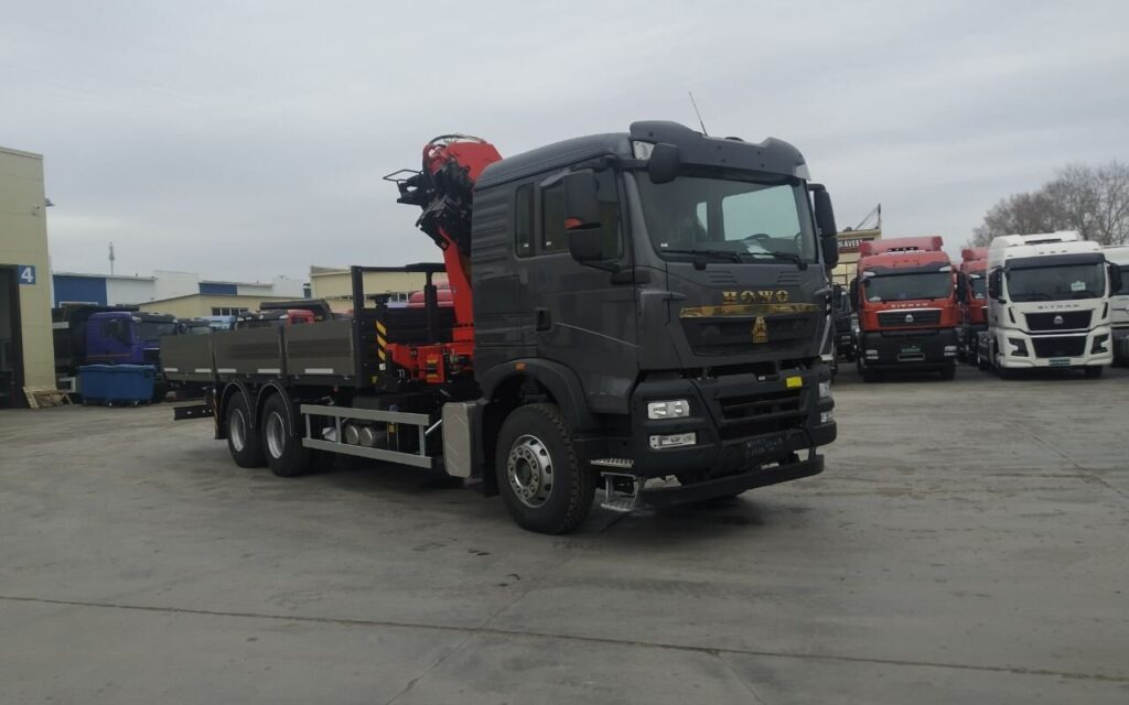 Бортовой грузовик Howo T5G 6х4 с КМУ Sunhunk K-238, 2025 - Бортовой грузовик/ Платформа, Автоманипулятор: фото 1 Бортовой грузовик Howo T5G 6х4 с КМУ Sunhunk K-238, 2025 - Бортовой грузовик/ Платформа, Автоманипулятор: фото 1