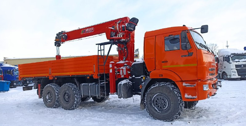 Новый Грузовик бортовой/ Платформа, Автоманипулятор Бортовой грузовик КАМАЗ 43118-37 6х6 с КМУ Horyong 216 2025: фото 7