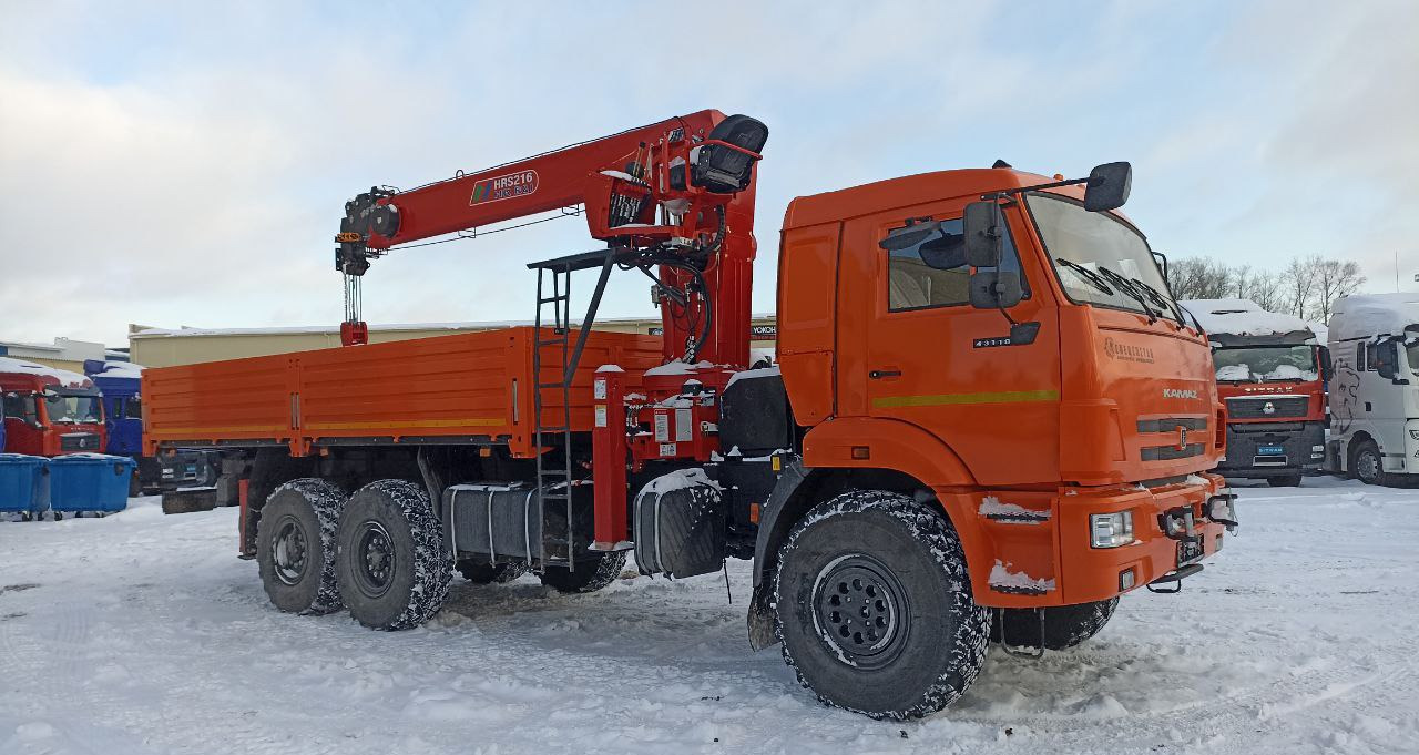 Бортовой грузовик КАМАЗ 43118-37 6х6 с КМУ Horyong 216 2025 - Грузовик бортовой/ Платформа, Автоманипулятор: фото 3 Бортовой грузовик КАМАЗ 43118-37 6х6 с КМУ Horyong 216 2025 - Грузовик бортовой/ Платформа, Автоманипулятор: фото 3