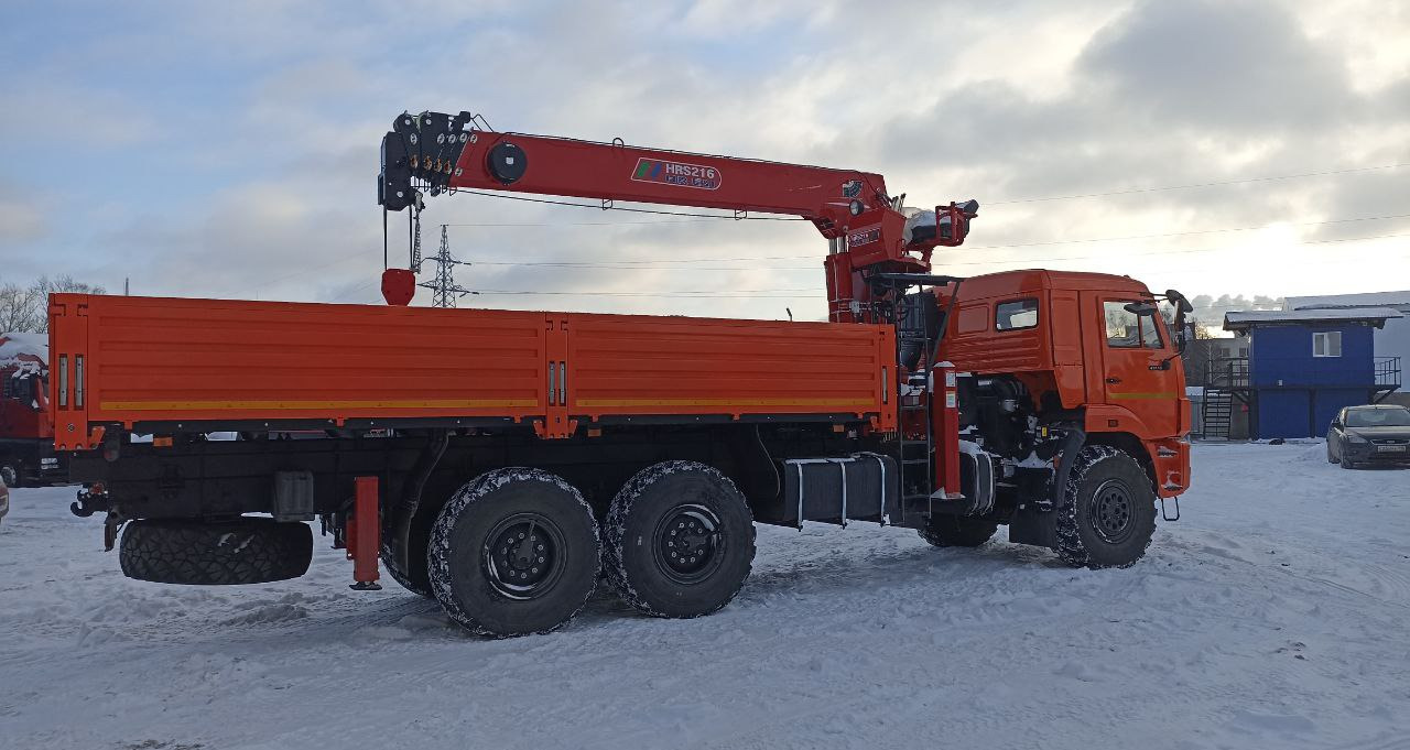 Новый Грузовик бортовой/ Платформа, Автоманипулятор Бортовой грузовик КАМАЗ 43118-37 6х6 с КМУ Horyong 216 2025: фото 8