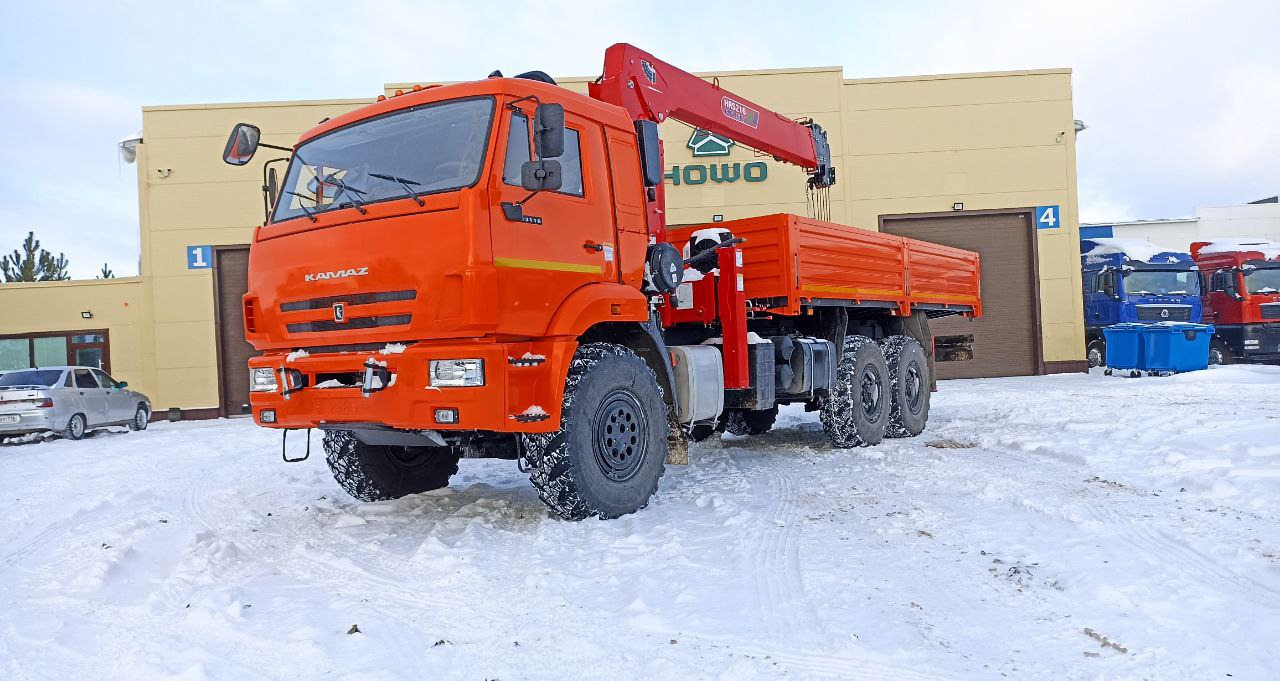 Новый Грузовик бортовой/ Платформа, Автоманипулятор Бортовой грузовик КАМАЗ 43118-37 6х6 с КМУ Horyong 216 2025: фото 13