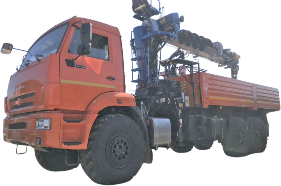 Бортовой грузовик КАМАЗ 43118-50 6х6 с КМУ Галичанин с буром, 2025 - Бортовой грузовик/ Платформа, Автоманипулятор: фото 1 Бортовой грузовик КАМАЗ 43118-50 6х6 с КМУ Галичанин с буром, 2025 - Бортовой грузовик/ Платформа, Автоманипулятор: фото 1