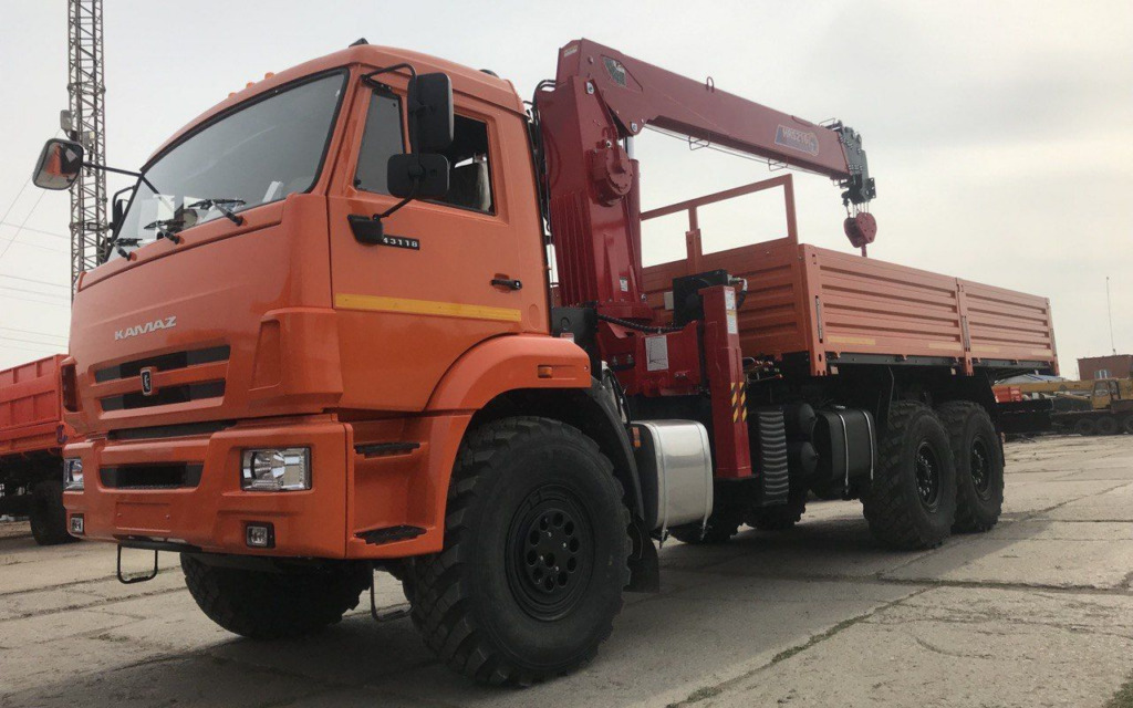 Бортовой грузовик КАМАЗ 43118-50 6х6 с КМУ Horyong 216 2025 - Бортовой грузовик/ Платформа, Автоманипулятор: фото 3 Бортовой грузовик КАМАЗ 43118-50 6х6 с КМУ Horyong 216 2025 - Бортовой грузовик/ Платформа, Автоманипулятор: фото 3