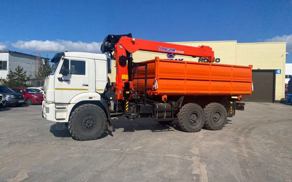Бортовой грузовик/ Платформа, Автоманипулятор Бортовой грузовик КАМАЗ 43118-50 6х6 с КМУ Kanglim KS2056H 2025: фото 8