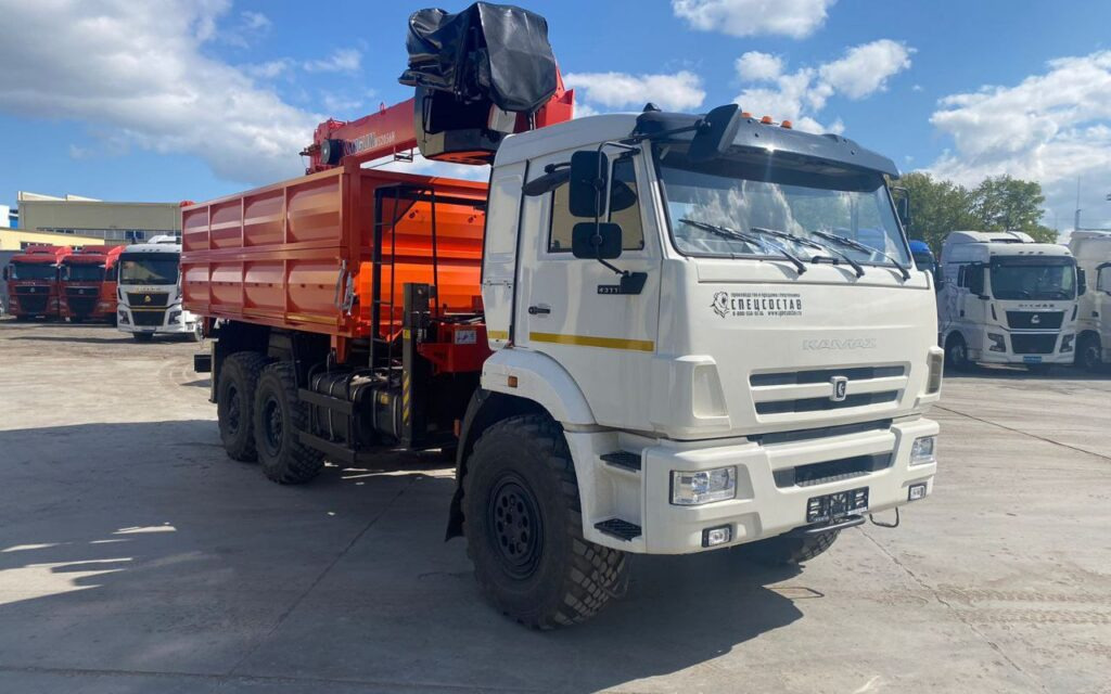 Бортовой грузовик/ Платформа, Автоманипулятор Бортовой грузовик КАМАЗ 43118-50 6х6 с КМУ Kanglim KS2056H 2025: фото 7