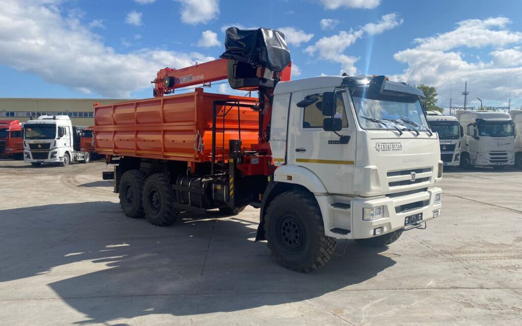 Бортовой грузовик КАМАЗ 43118-50 6х6 с КМУ Kanglim KS2056H 2025 - Бортовой грузовик/ Платформа, Автоманипулятор: фото 3 Бортовой грузовик КАМАЗ 43118-50 6х6 с КМУ Kanglim KS2056H 2025 - Бортовой грузовик/ Платформа, Автоманипулятор: фото 3
