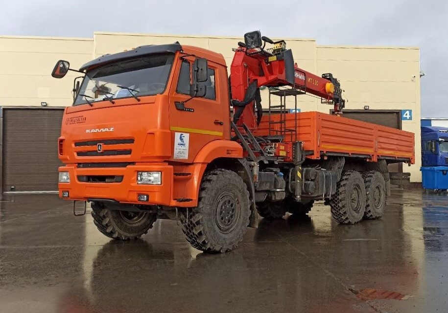 Бортовой грузовик/ Платформа, Автоманипулятор Бортовой грузовик КАМАЗ 43118-50 6х6 с КМУ Palfinger 2025: фото 10