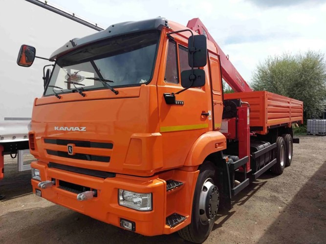 Бортовой грузовик/ Платформа, Автоманипулятор Бортовой грузовик КАМАЗ 65115 с КМУ Horyong, 2024: фото 6