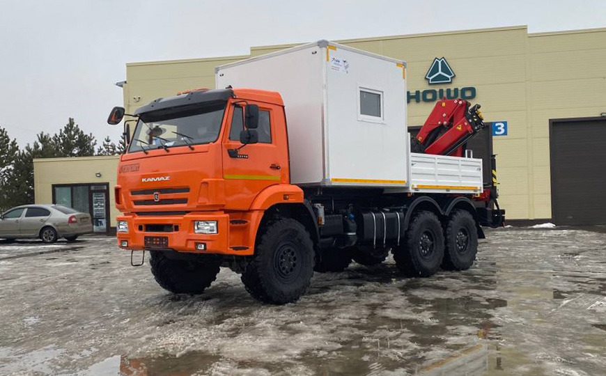 Бортовой грузовик Камаз 43118 6х6 ГПА с КМУ ИМ95 - Бортовой грузовик/ Платформа, Автоманипулятор: фото 1 Бортовой грузовик Камаз 43118 6х6 ГПА с КМУ ИМ95 - Бортовой грузовик/ Платформа, Автоманипулятор: фото 1