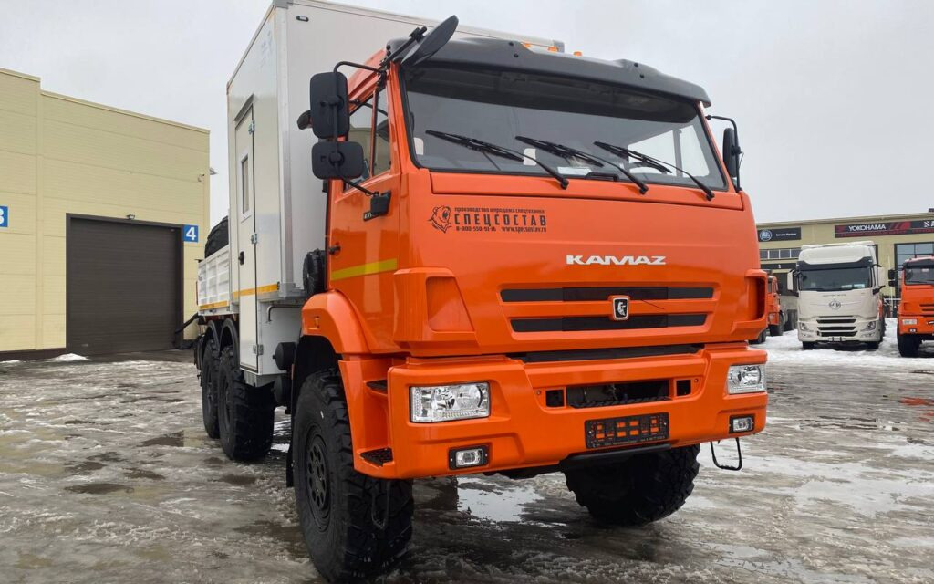 Бортовой грузовик/ Платформа, Автоманипулятор Бортовой грузовик Камаз 43118 6х6 ГПА с КМУ ИМ95: фото 7