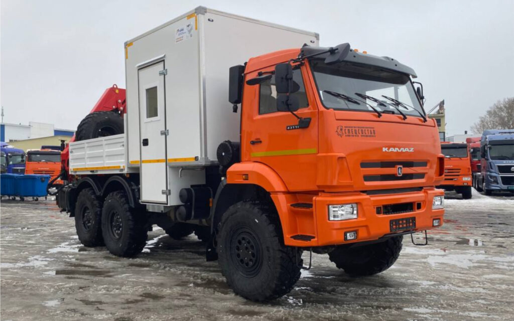 Бортовой грузовик/ Платформа, Автоманипулятор Бортовой грузовик Камаз 43118 6х6 ГПА с КМУ ИМ95: фото 10