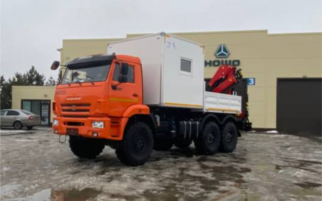 Бортовой грузовик/ Платформа, Автоманипулятор Бортовой грузовик Камаз 43118 6х6 ГПА с КМУ ИМ95: фото 8