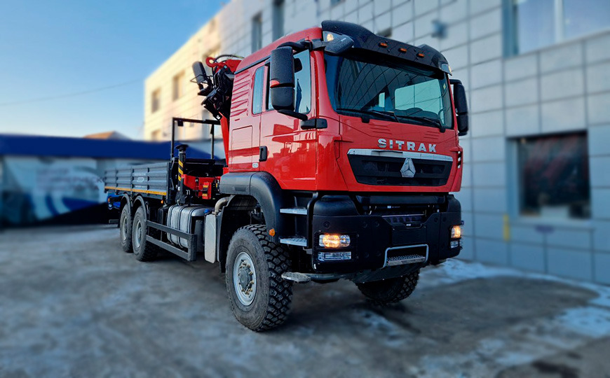 Бортовой грузовик SITRAK C7H с КМУ Sunhunk K 238, 2025 - Бортовой грузовик/ Платформа, Автоманипулятор: фото 1 Бортовой грузовик SITRAK C7H с КМУ Sunhunk K 238, 2025 - Бортовой грузовик/ Платформа, Автоманипулятор: фото 1
