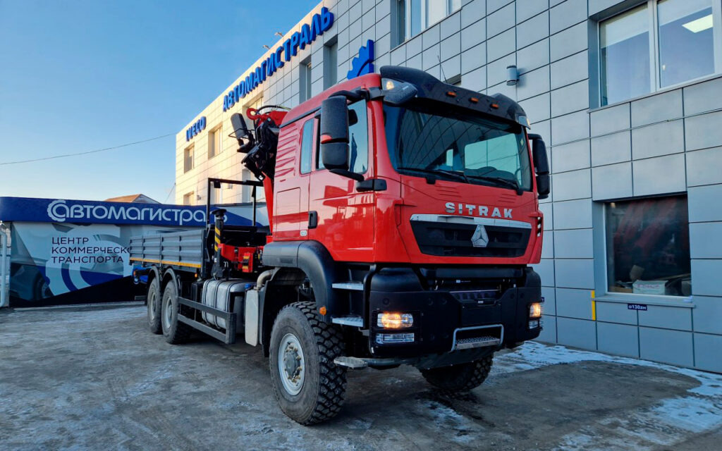 Бортовой грузовик SITRAK C7H с КМУ Sunhunk K 238, 2025 - Бортовой грузовик/ Платформа, Автоманипулятор: фото 3 Бортовой грузовик SITRAK C7H с КМУ Sunhunk K 238, 2025 - Бортовой грузовик/ Платформа, Автоманипулятор: фото 3