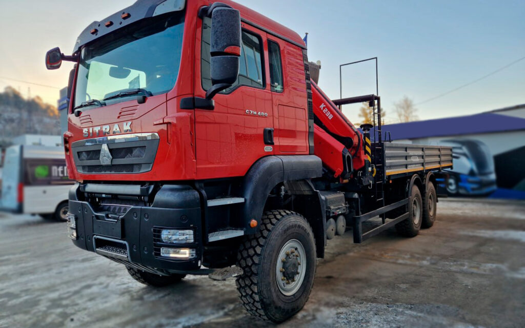 Бортовой грузовик SITRAK C7H с КМУ Sunhunk K 238, 2025 - Бортовой грузовик/ Платформа, Автоманипулятор: фото 2 Бортовой грузовик SITRAK C7H с КМУ Sunhunk K 238, 2025 - Бортовой грузовик/ Платформа, Автоманипулятор: фото 2