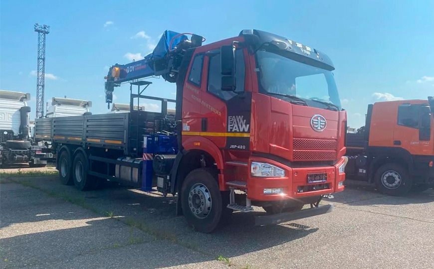 FAW 3250 (J6P) 6×4 с КМУ Dongyang 1956 ACE, 2025 - Бортовой грузовик/ Платформа, Автоманипулятор: фото 1 FAW 3250 (J6P) 6×4 с КМУ Dongyang 1956 ACE, 2025 - Бортовой грузовик/ Платформа, Автоманипулятор: фото 1