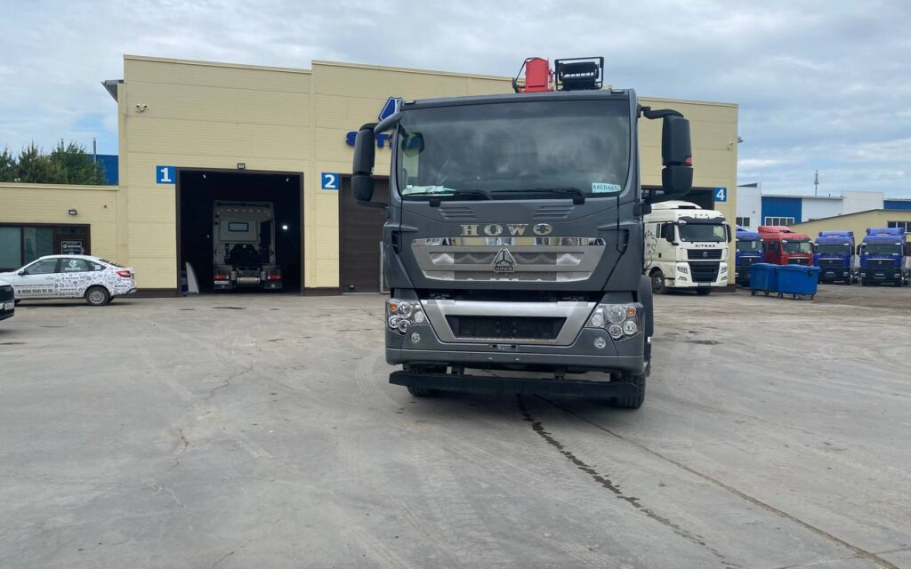 Бортовой грузовик/ Платформа, Автоманипулятор Howo T5G с КМУ Sunhunk S2106: фото 12