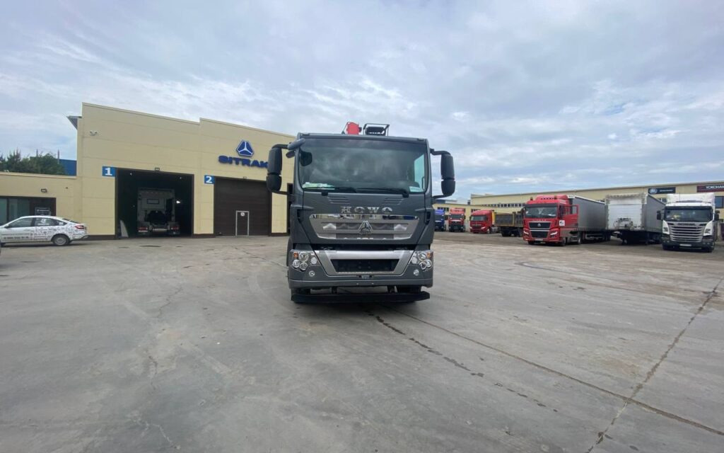 Howo T5G с КМУ Sunhunk S2106 - Бортовой грузовик/ Платформа, Автоманипулятор: фото 2 Howo T5G с КМУ Sunhunk S2106 - Бортовой грузовик/ Платформа, Автоманипулятор: фото 2