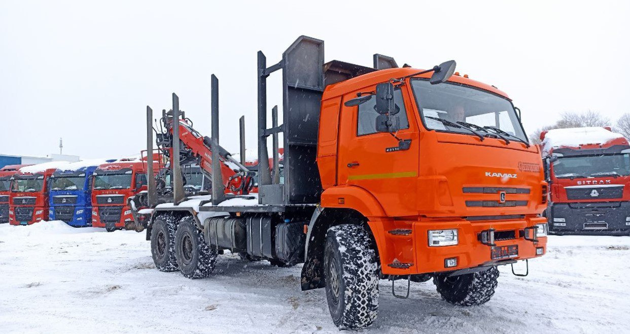 Новый Лесовоз, Автоманипулятор Лесовоз КАМАЗ 43118 6х6 с КМУ Велмаш-С 10-74 2025: фото 14