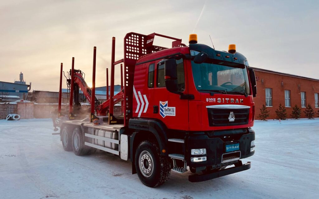 Лесовоз, сортиментовоз Лесовоз Sitrak C7H 6х4 с КМУ Велмаш-С 10-86: фото 7