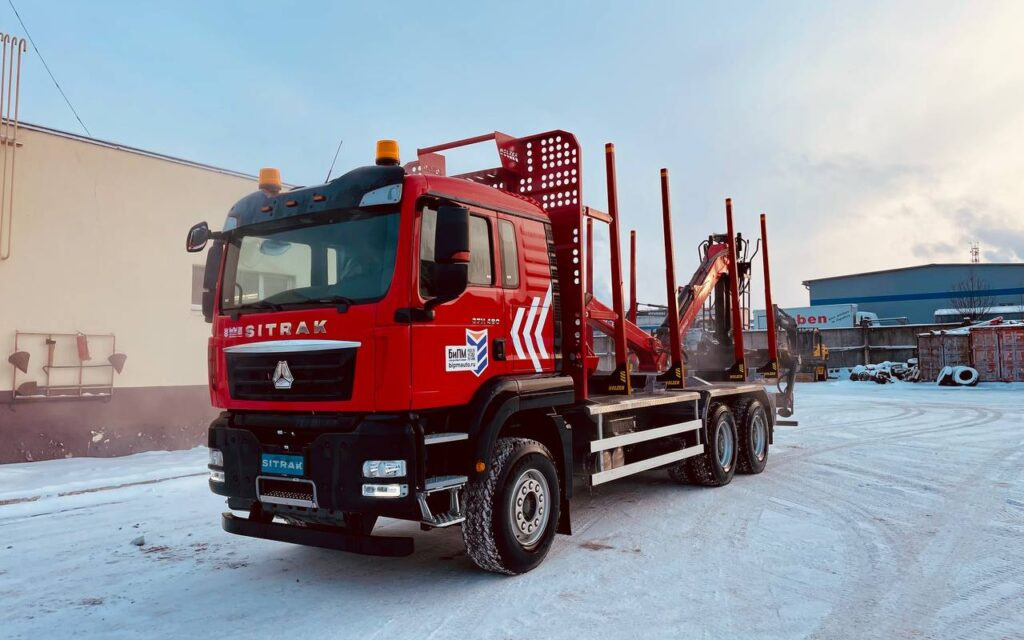 Лесовоз Sitrak C7H 6х4 с КМУ Велмаш-С 10-86 - Лесовоз, сортиментовоз: фото 3 Лесовоз Sitrak C7H 6х4 с КМУ Велмаш-С 10-86 - Лесовоз, сортиментовоз: фото 3