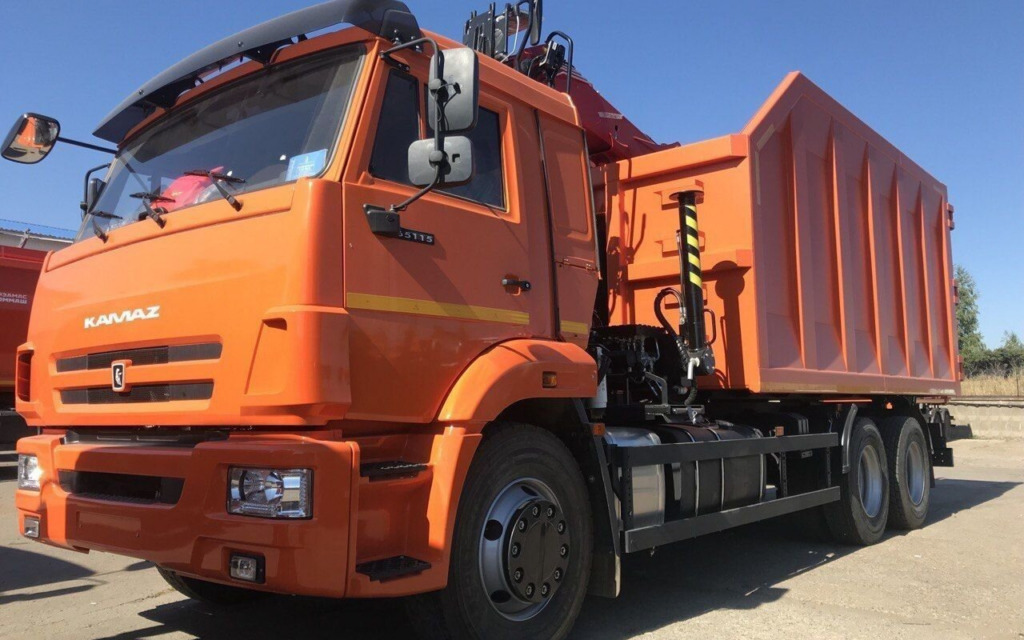 Ломовоз КАМАЗ 65115 с КМУ Велмаш-С 30 м3 2025 - Самосвал, Автоманипулятор: фото 3 Ломовоз КАМАЗ 65115 с КМУ Велмаш-С 30 м3 2025 - Самосвал, Автоманипулятор: фото 3