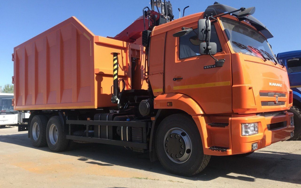 Ломовоз КАМАЗ 65115 с КМУ Велмаш-С 30 м3 2025 - Самосвал, Автоманипулятор: фото 2 Ломовоз КАМАЗ 65115 с КМУ Велмаш-С 30 м3 2025 - Самосвал, Автоманипулятор: фото 2