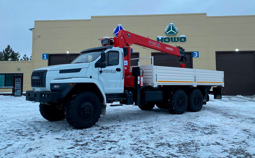 Урал Next с КМУ HORYONG HRS216, 2025 - Бортовой грузовик/ Платформа, Автоманипулятор: фото 1 Урал Next с КМУ HORYONG HRS216, 2025 - Бортовой грузовик/ Платформа, Автоманипулятор: фото 1