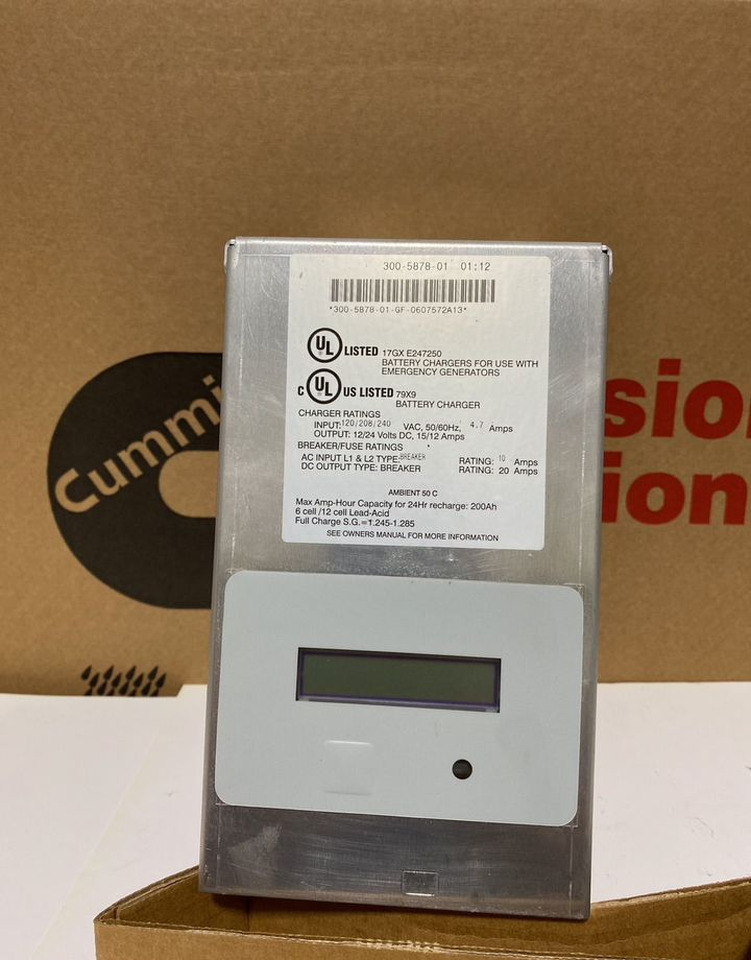 Cummins 0300-5878-01 зарядное устройство Cummins - Электрическая система: фото 1 Cummins 0300-5878-01 зарядное устройство Cummins - Электрическая система: фото 1