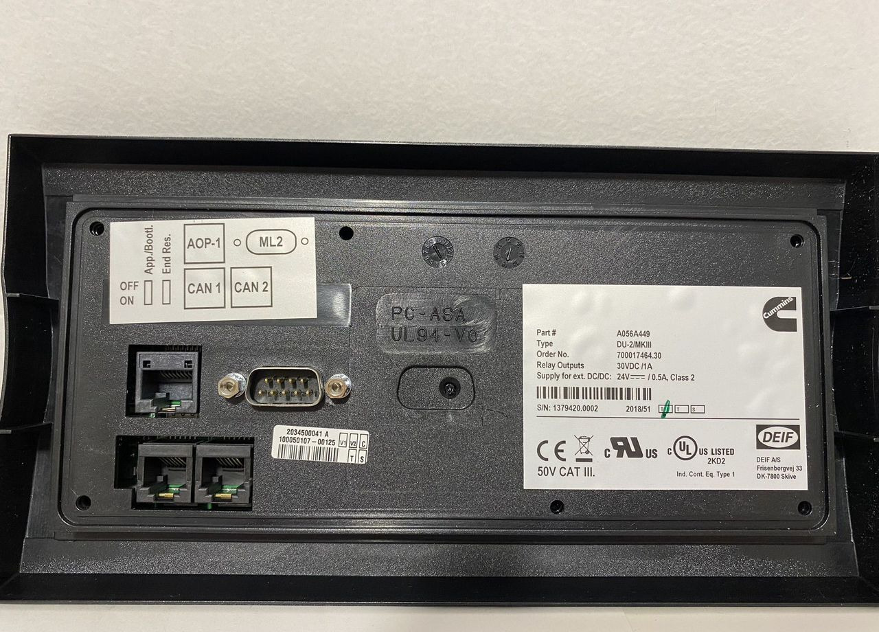 Новый Электрическая система Cummins Контроллер deif AGC-4 Mk II: фото 6 Новый Электрическая система Cummins Контроллер deif AGC-4 Mk II: фото 6