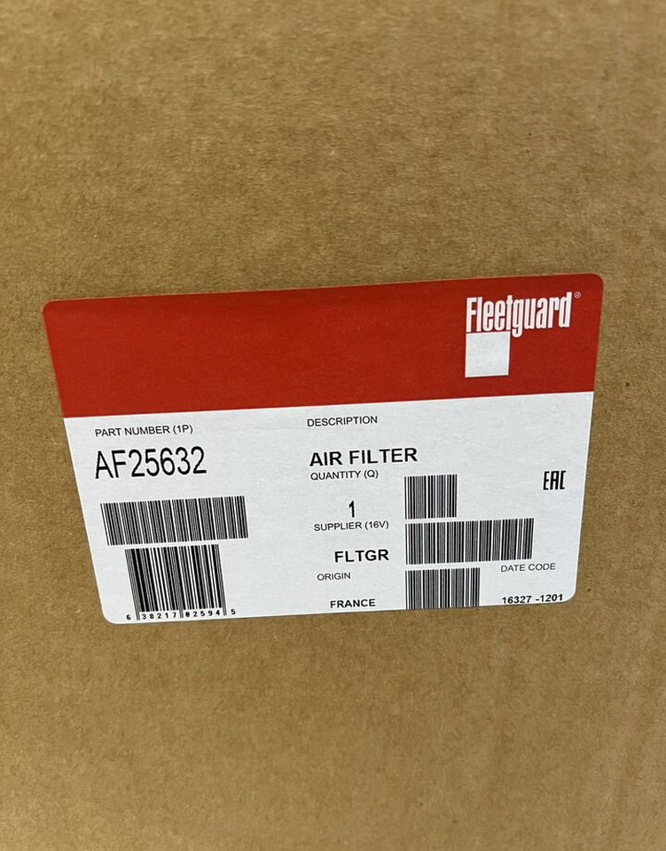 Fleetguard AF25632 Воздушный фильтр Fleetguard - Воздушный фильтр: фото 2 Fleetguard AF25632 Воздушный фильтр Fleetguard - Воздушный фильтр: фото 2
