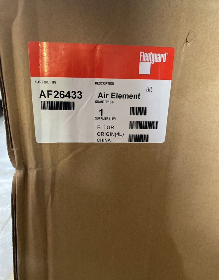 Fleetguard AF26433 фильтр очистки воздуха fleetguard - Воздушный фильтр: фото 1 Fleetguard AF26433 фильтр очистки воздуха fleetguard - Воздушный фильтр: фото 1